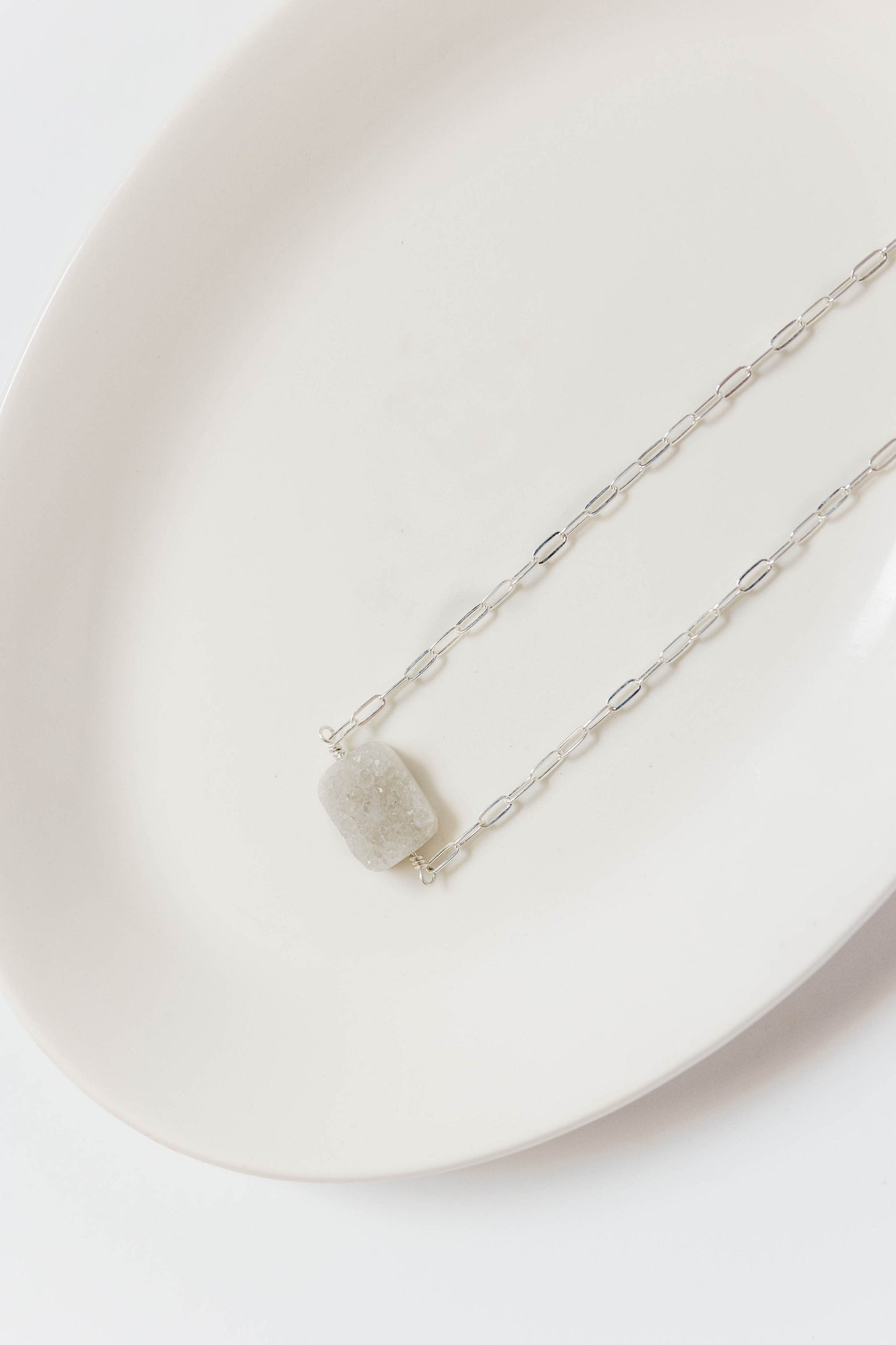 AVERY Necklace - Druzy Quartz