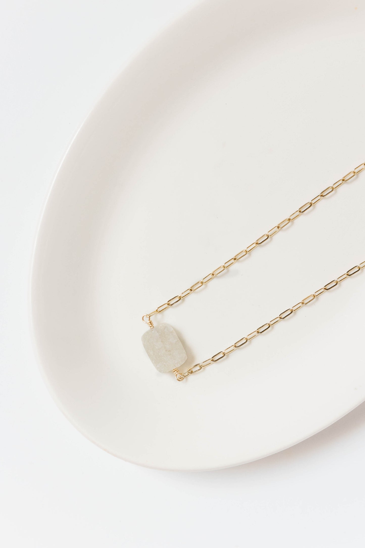 AVERY Necklace - Druzy Quartz