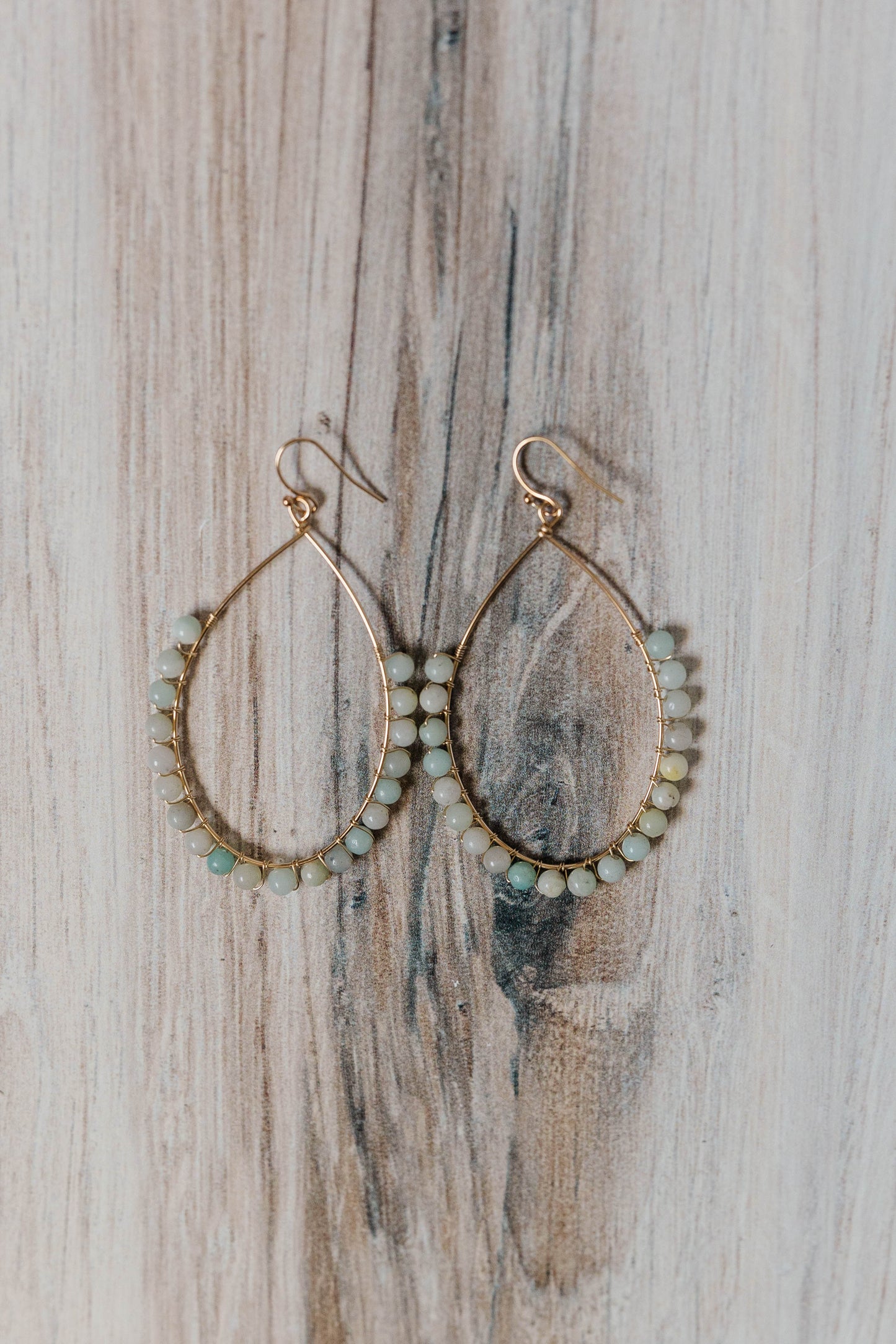 Sophia Teardrop Earrings - Amazonite