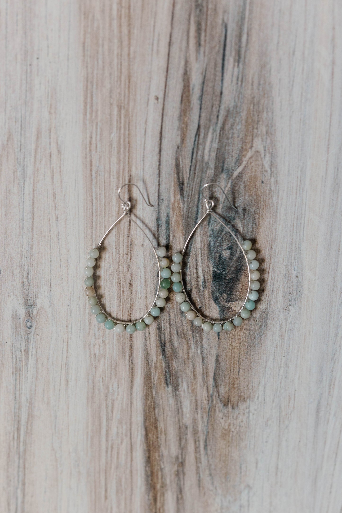 Sophia Teardrop Earrings - Amazonite