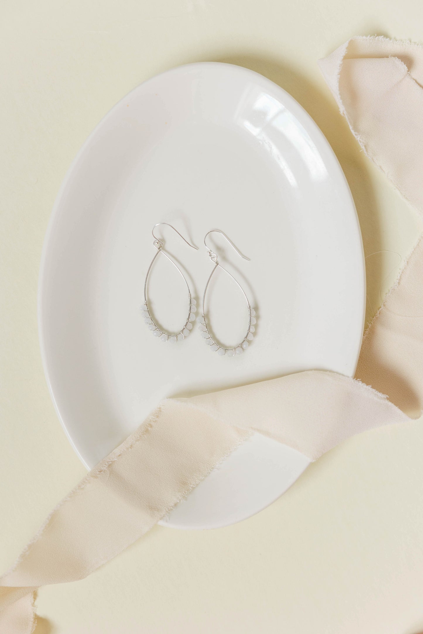 Aida Teardrop Earrings - Quartz