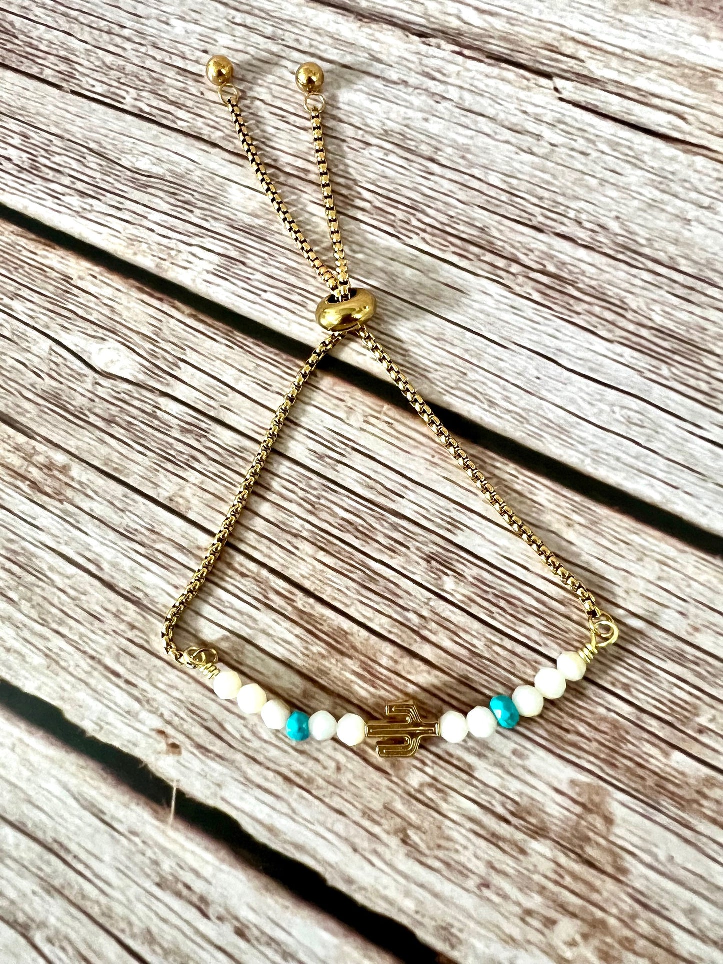 Desert Vibes Moonstone/Turquoise Bracelet