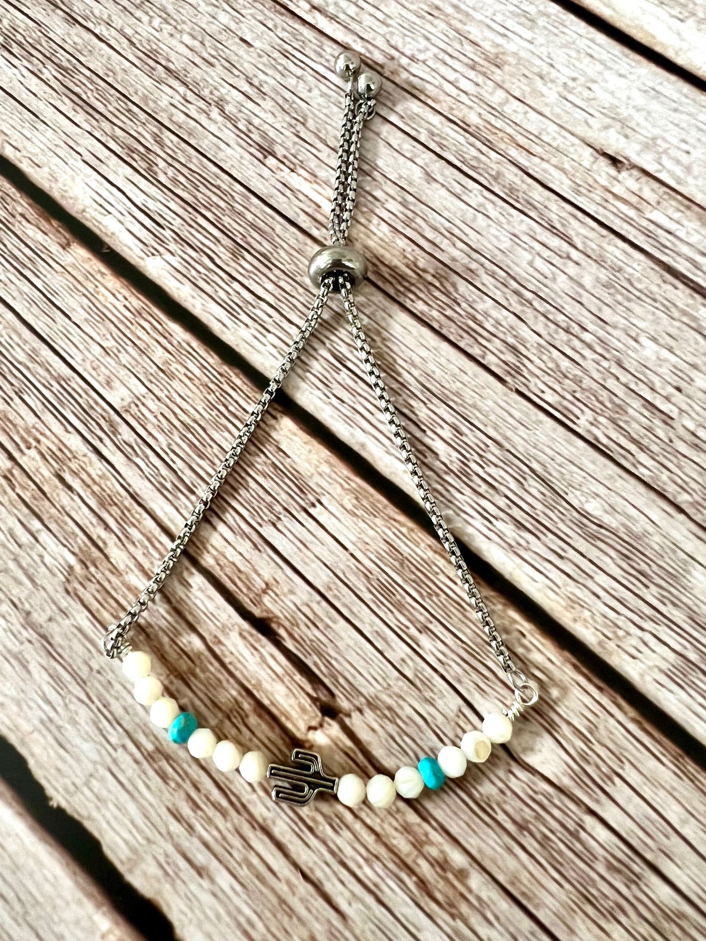Desert Vibes Moonstone/Turquoise Bracelet