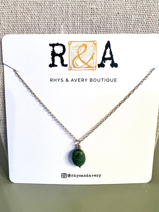 BRYNN Necklace - African Turquoise