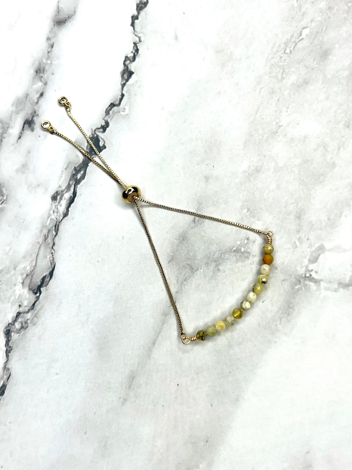 Natural Yellow Jade Bracelet