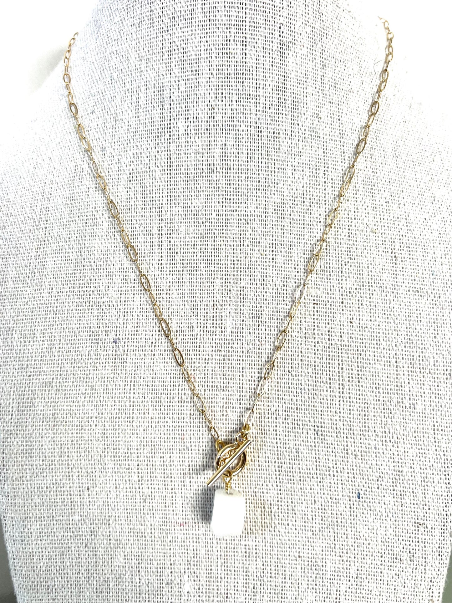 TESSA Necklace - Milky Quartz