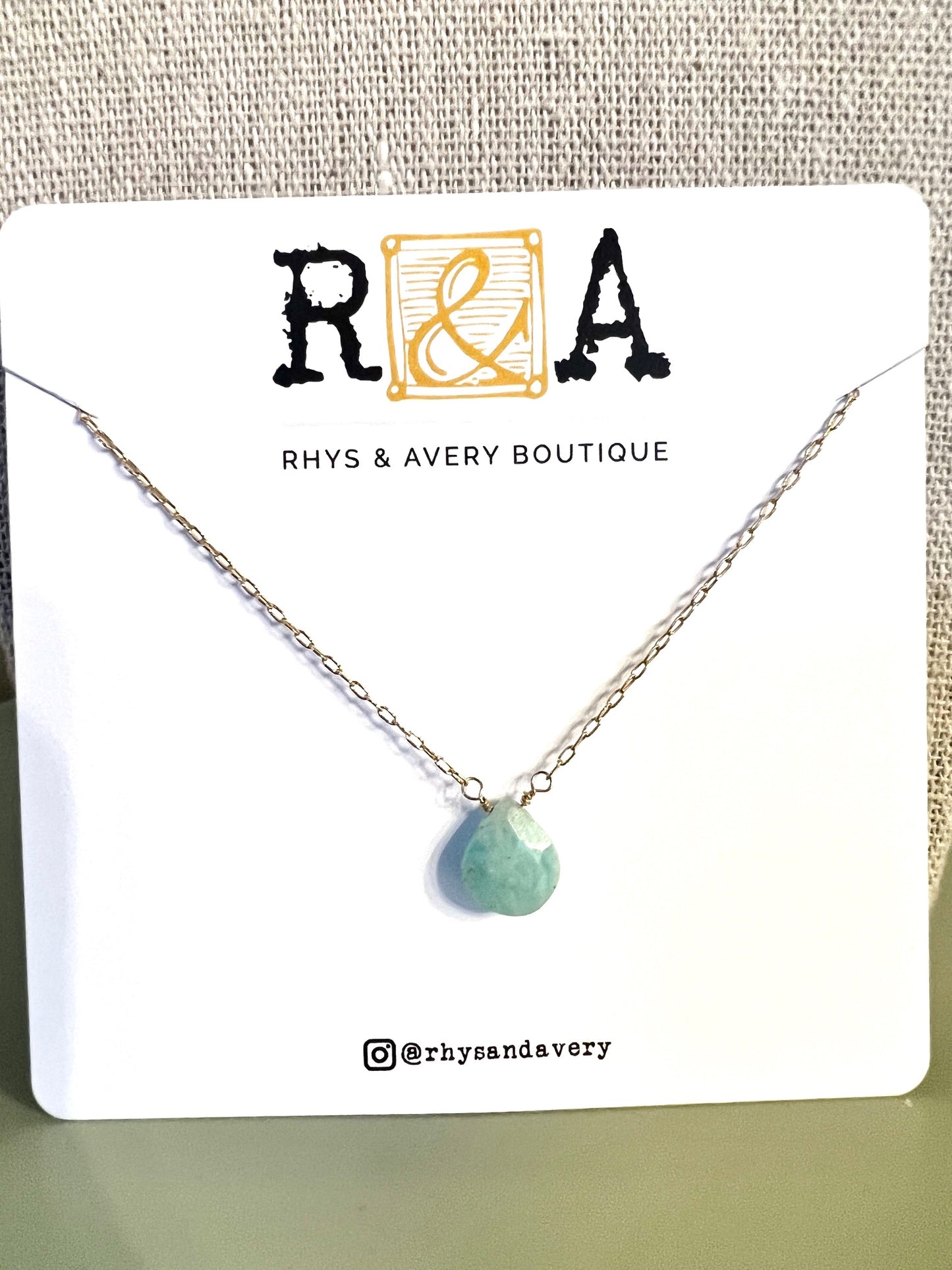 BRYNN Necklace - Amazonite