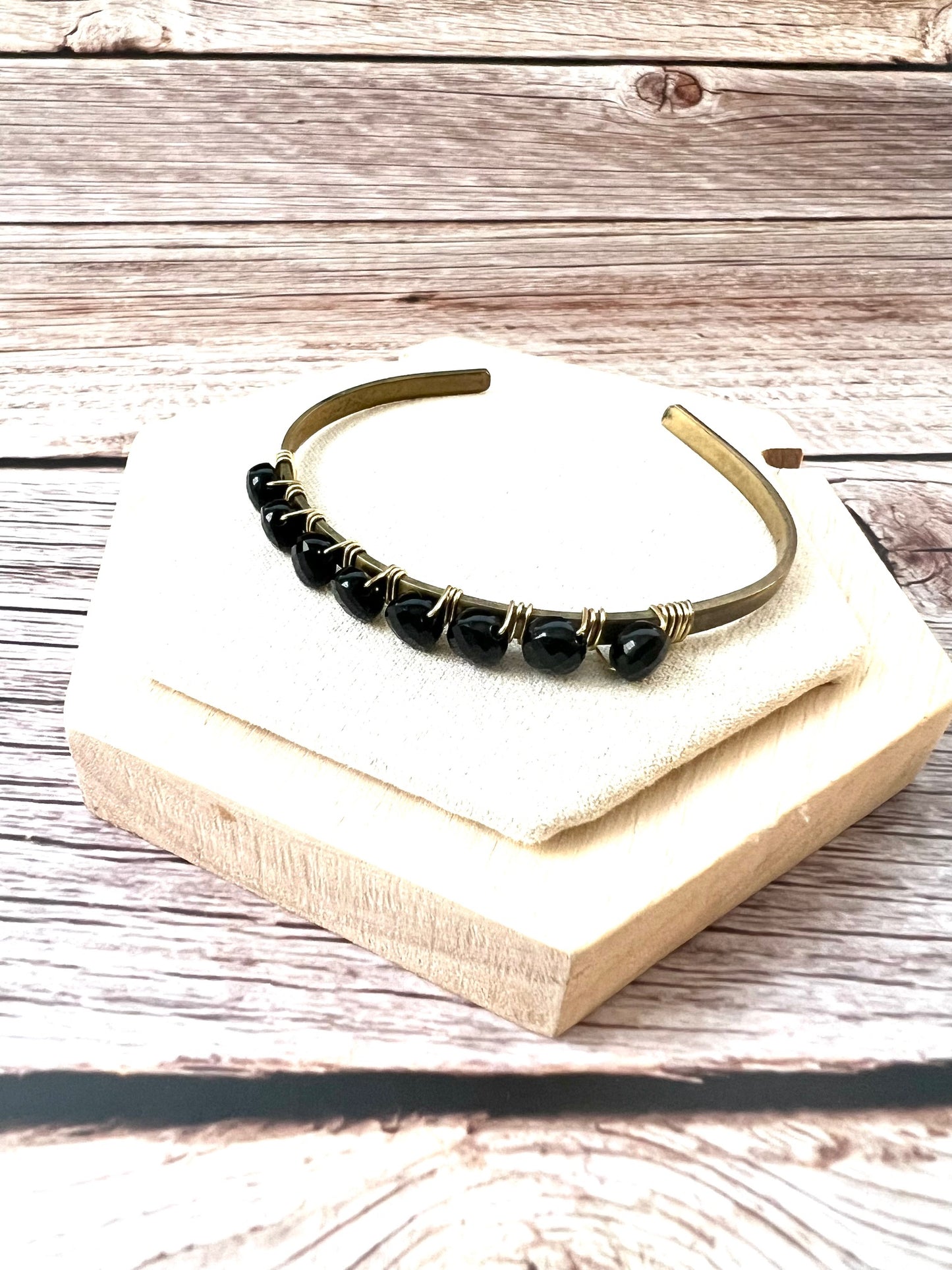 Rhys Bangle Bracelet - Onyx